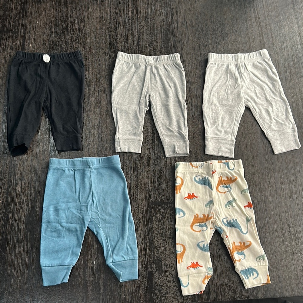 Lot of 5 carters pants 6 months
